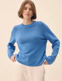 Djerf Avenue Roundneck Sweater Sky Blue Discount