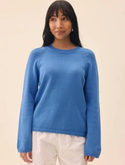 Djerf Avenue Roundneck Sweater Sky Blue Discount