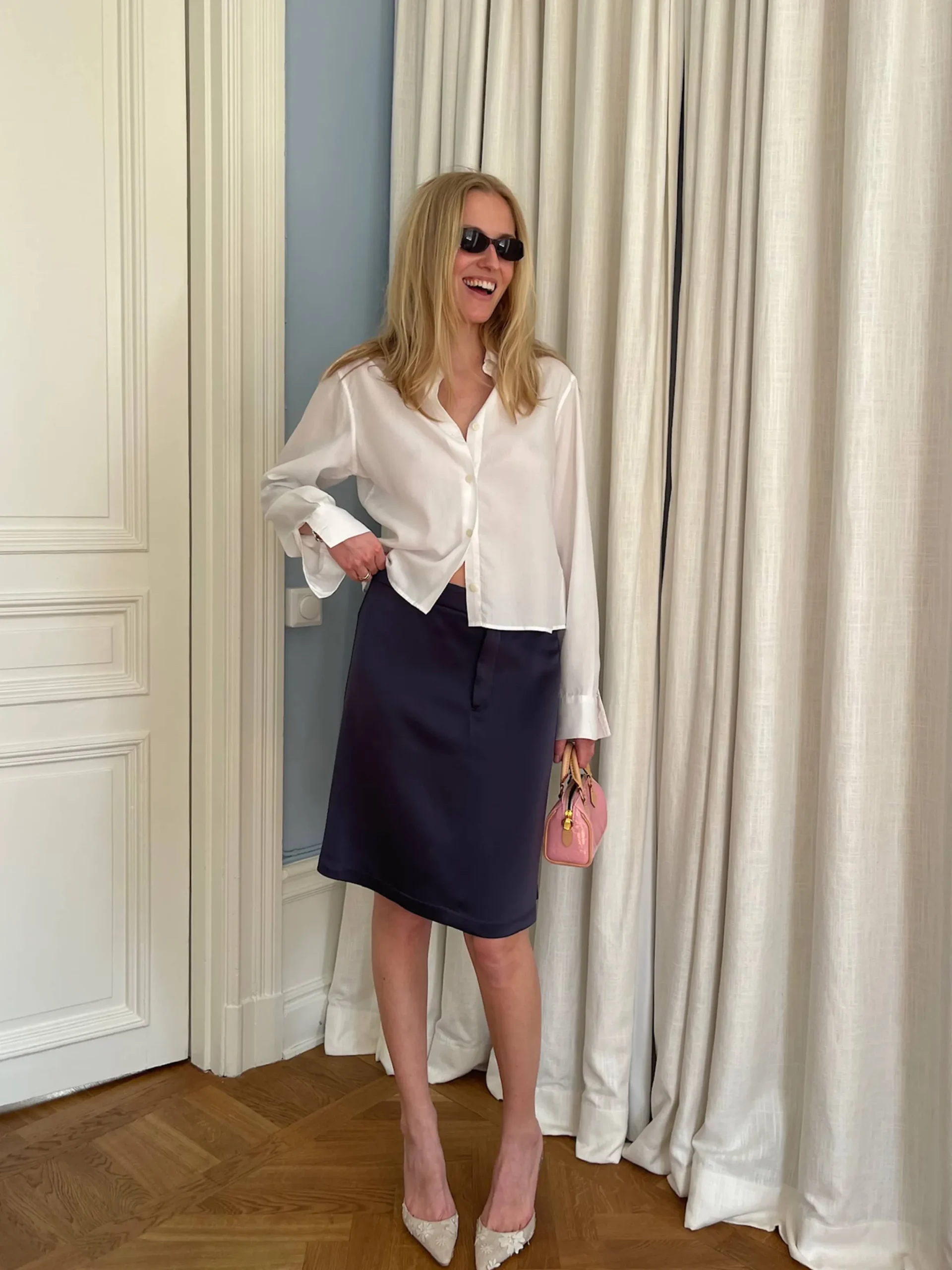 Djerf Avenue Satin A-lined Skirt Anthracite Best