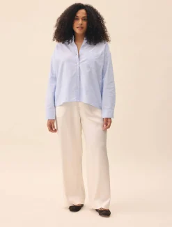 Djerf Avenue Satin Pants Ivory