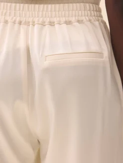 Djerf Avenue Satin Pants Ivory - Tall Hot
