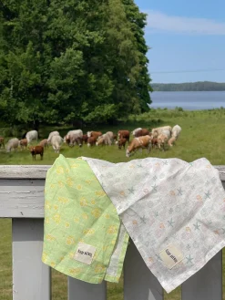 Djerf Avenue Small Linen Towel Set Summer Cottage New