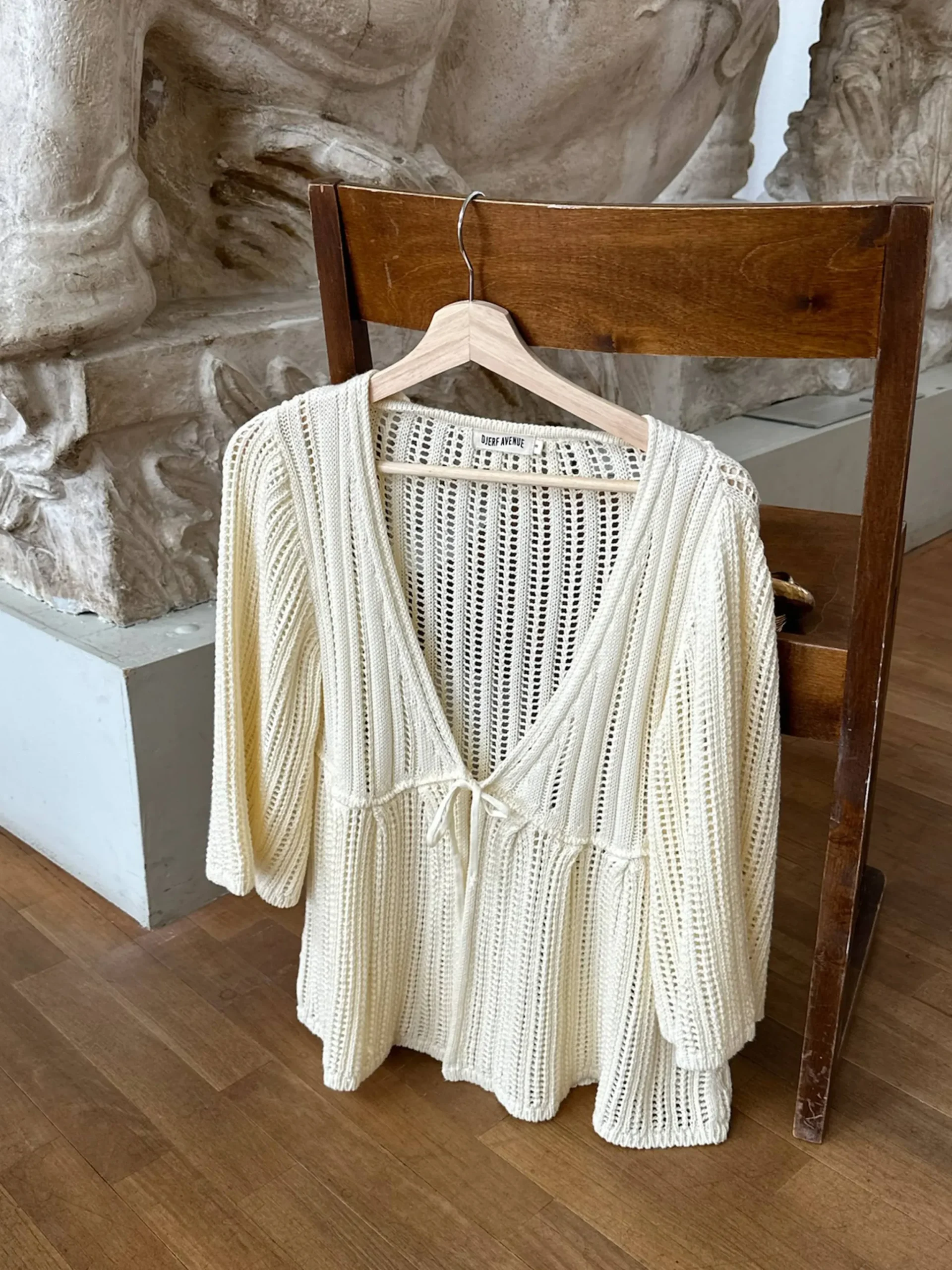 Djerf Avenue Sorella Top Cream Beige Online
