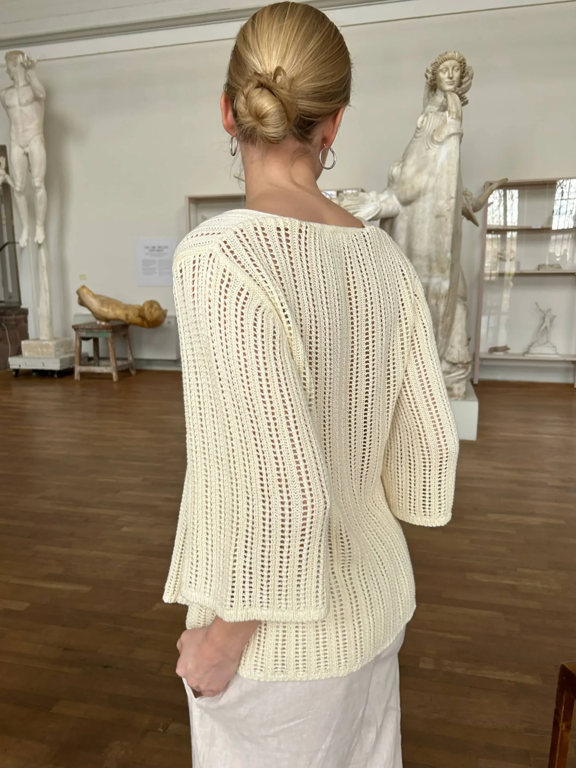 Djerf Avenue Sorella Top Cream Beige Online