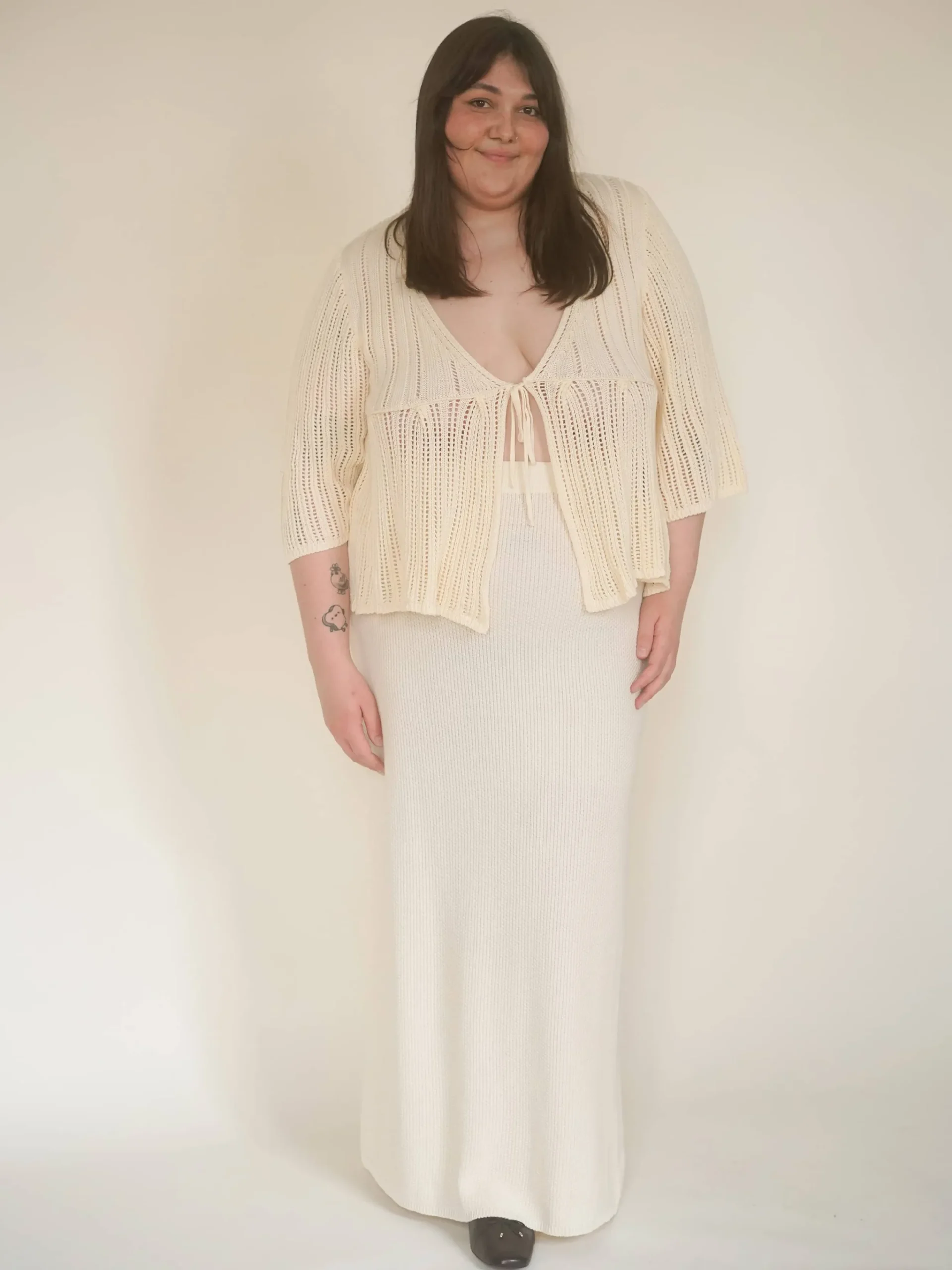Djerf Avenue Sorella Top Cream Beige Online
