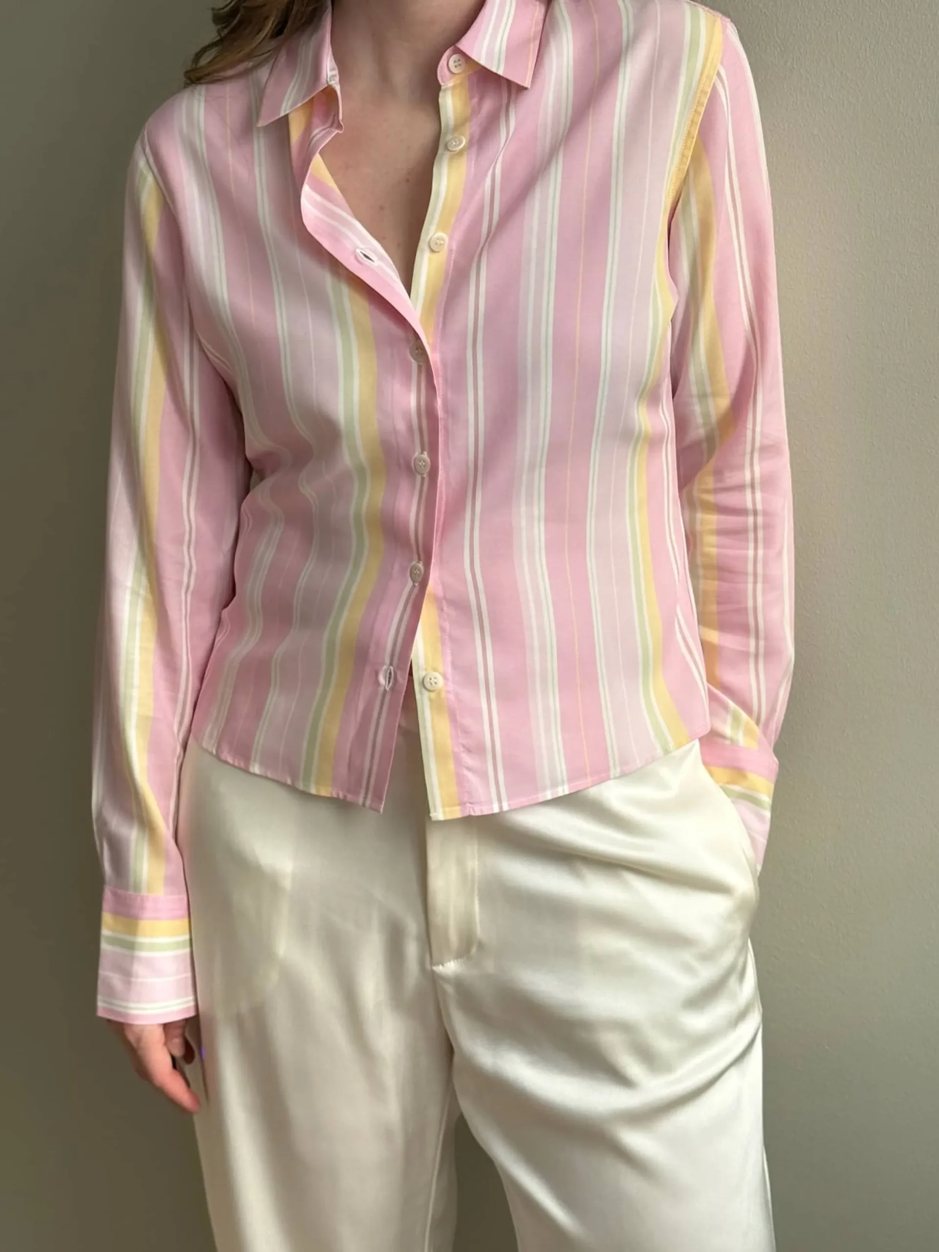 Djerf Avenue Spring Shirt Gelato Stripe Online