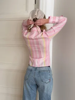 Djerf Avenue Spring Shirt Gelato Stripe Online