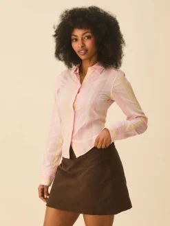 Djerf Avenue Spring Shirt Gelato Stripe Online