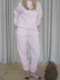 Djerf Avenue Staple Sweatshirt Baby Pink Outlet
