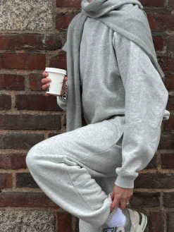 Djerf Avenue Staple Sweatshirt Grey New