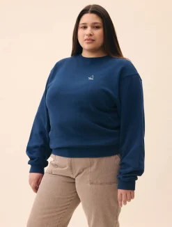 Djerf Avenue Staple Sweatshirt Retro Blue Hot