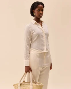 Djerf Avenue Summer Shirt White Best