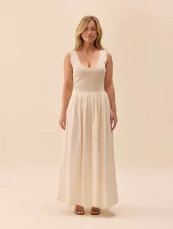 Djerf Avenue Summer Skirt White