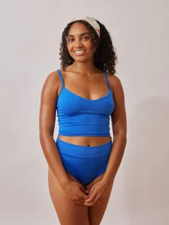 Djerf Avenue Tankini Top Lagoon Hot