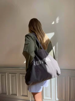 Djerf Avenue Tote Bag Washed Out Black Sale