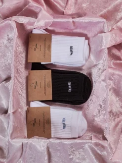 Djerf Avenue Tube Socks Black/White Hot