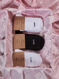 Djerf Avenue Tube Socks White/Blue