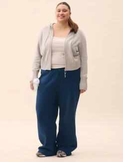 Djerf Avenue Wide Leg Sweatpants Retro Blue Outlet